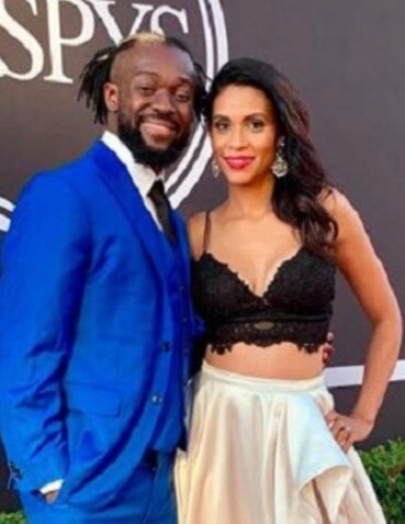 Kori Campfield and her husband, Kofi Kingston.